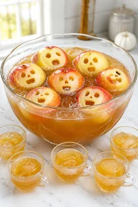 Floating Apple Ghost Punch Bowl