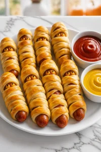 Halloween Mummy Sausage Crescent Roll