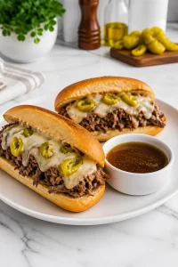 Slow Cooker Italian Beef Sandwich
