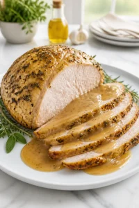 Slow Cooker Turkey Breast Herb Gravy