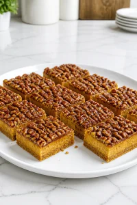 Baked Pumpkin Pecan Cheesecake Bar