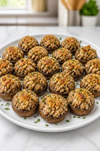 Baked Stuffed Mushroom Caps Sausage