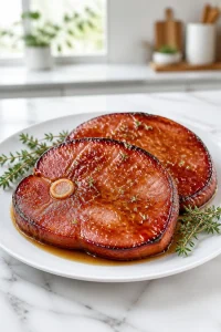 Brown Sugar Baked Ham Steak
