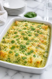 Chicken Enchilada Suiza Green Sauce