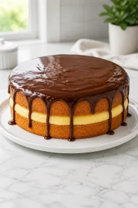 Classic Boston Cream Pie Cake