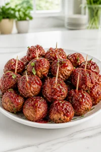 Classic Turkey Meatball Cranberry Glaze