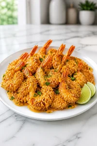 Crispy Baked Coconut Curry Shrimp