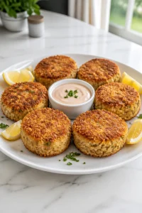 Crispy Baked Cod Cake Remoulade
