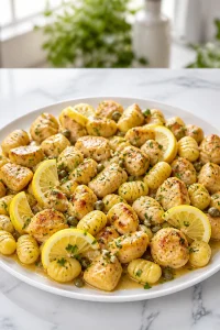 Gnocchi Chicken Piccata Lemon Skillet