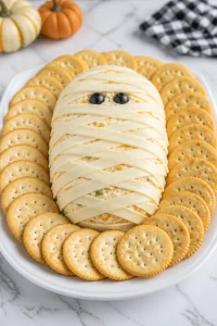 Halloween Mummy Cheese Ball Recipe