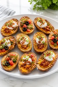 Loaded Baked Potato Skins Bar