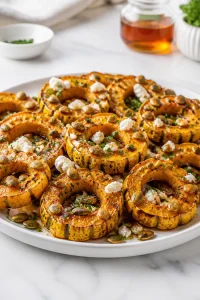 Maple Roasted Delicata Squash Ring