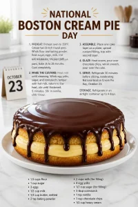 National Boston Cream Pie Day