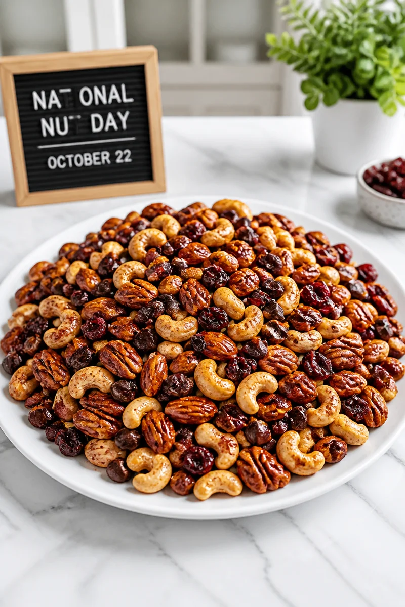 Delicious spiced trail mix for National Nut Day packed with nuts and spices