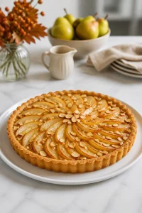 Pear Tart Honey Almond Crust