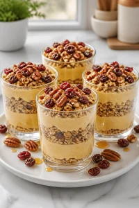 Pumpkin Spice Granola Breakfast Parfait