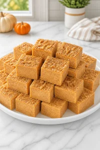 Pumpkin Spice White Chocolate Fudge