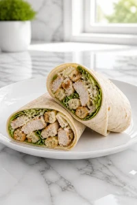 Quick Chicken Caesar Wrap Lunch