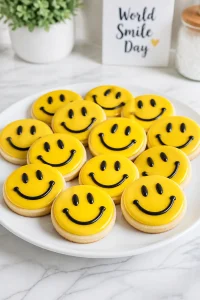 World Smile Day Sugar Cookie