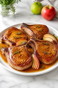 Apple Cider Glazed Pork Chop