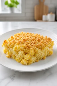 Baked Scalloped Corn Casserole with Saltines