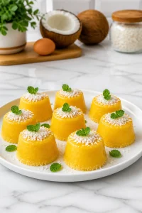 Brazilian Quindim Coconut Egg Yolk Custard
