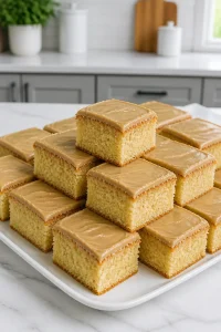 Brown Sugar Iced Hot Milk Cake