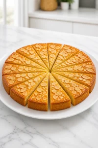 Buttery Dutch Boterkoek Cake with Almonds