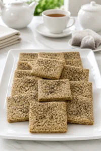 Buttery Earl Grey Shortbread Tea Cookies