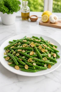 Buttery Green Beans Almondine with Shallots