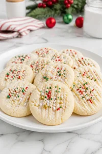 Buttery Whipped Shortbread Christmas Cookie