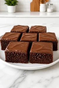 Chocolate Depression Cake with Cocoa Icing