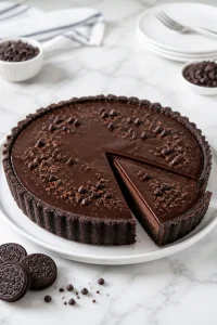 Chocolate Ganache Tart with Oreo Crust