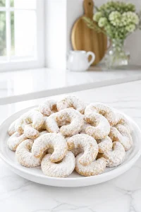 Classic Austrian Vanillekipferl Christmas Cookie