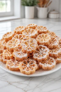 Classic Crispy Rosette Christmas Cookie