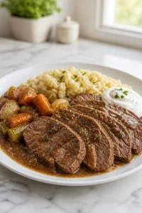 Classic German Sauerbraten Holiday Dinner
