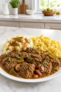Classic Old Fashioned Swiss Steak Dinner