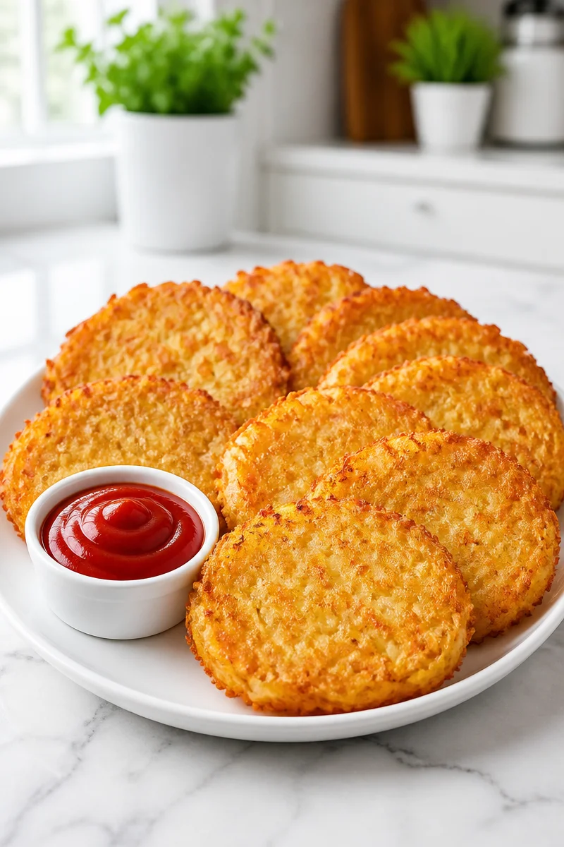 Delicious Copycat Drive Thru Hash Browns with crispy golden texture