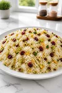Cranberry Pistachio Rice Pilaf Side