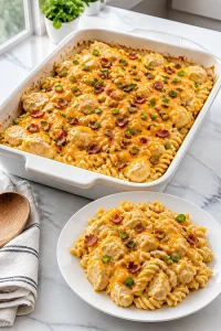 Creamy Chicken Bacon Ranch Casserole