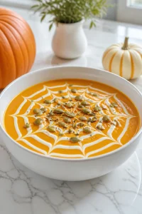 Creamy Halloween Pumpkin Soup Bowl
