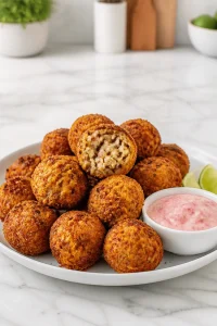 Crispy Deep Fried Stuffing Balls