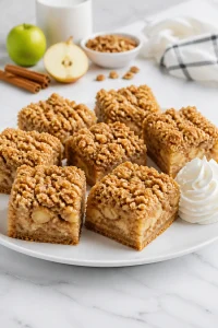 Crumbly Sour Cream Apple Squares Dessert