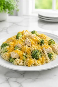 Easy Chicken Broccoli Rice Casserole Dinner