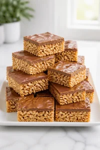 Easy Chocolate Butterscotch Scotcheroos Bars