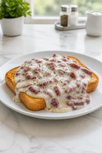 Easy Creamed Chipped Beef Toast