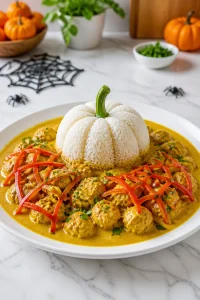 Easy Halloween Chicken Curry Dinner
