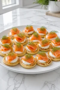 Easy Holiday Blini Appetizer Bite