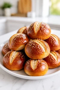 Easy Soft Pretzel Rolls at Home