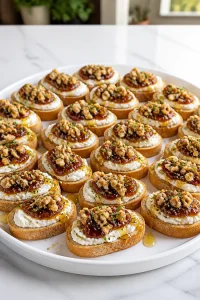 Fig Walnut Goat Cheese Crostini